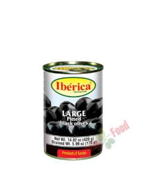 Iberica Black Pitted Olives 24x432ml