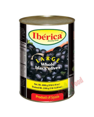 Iberica Whole Black Olives 3x4000ml