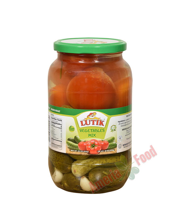 Lutik Pickled Cucumbers and Tomatoes 12x1000ml