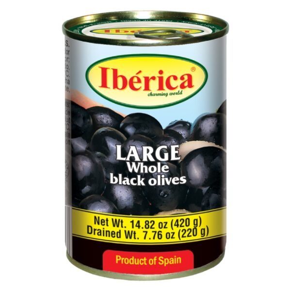 Консервы iberica маслины черн крупные с/к 420г (8436024290585)