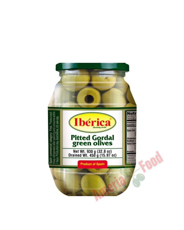 Iberica Pitted Green Giant Olives 6x997ml