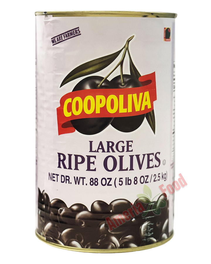 Coopoliva Whole Black Olives