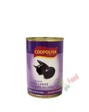 Coopoliva Whole Black Olives 24x385gr
