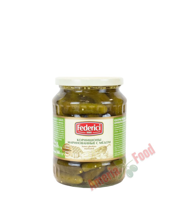 Federici Gherkins Marinated with Honey 6x720gr